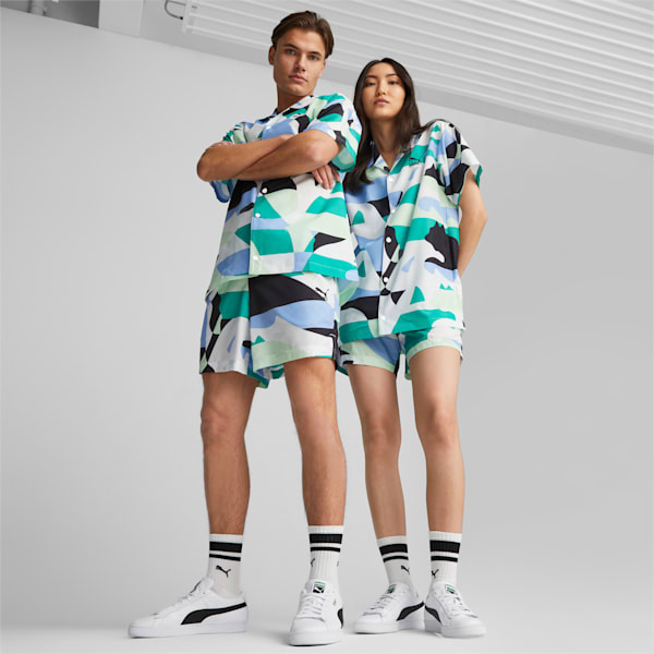 Worldwide All Over Print 6" Regular Fit Shorts, PUMA Black, extralarge-IND